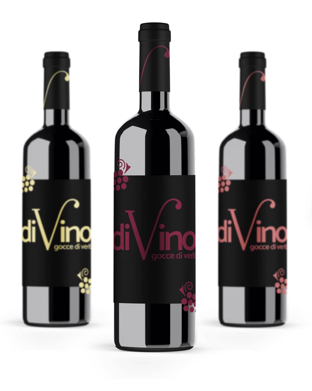 divino casa vinicola, brand design, visual design, identità visiva, sito web, logo, daniele barone