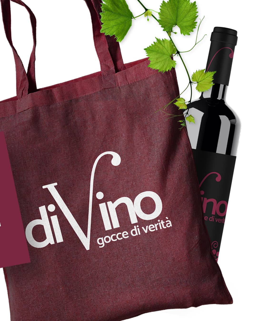 divino casa vinicola, brand design, visual design, identità visiva, sito web, logo, daniele barone