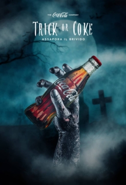 progetto grafico, campagna pubblicitaria, adv halloween, coca cola, daniele barone